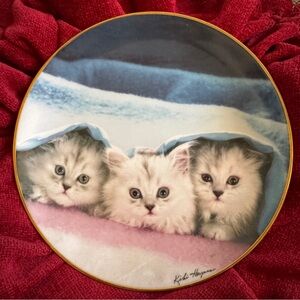 Grandmacore Collectible Plate with Kittens Limited Edition